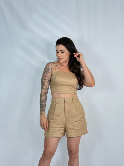 SHORT LINHO ANGELICA MARROM