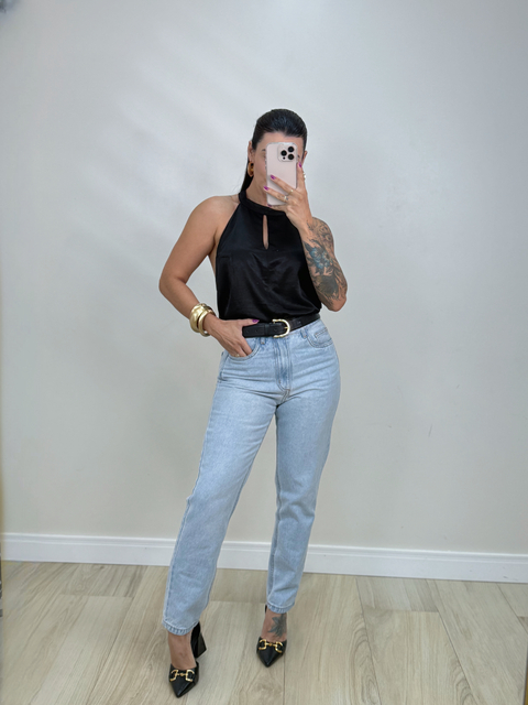 CALÇA MOM JEANS CLARO MARINA - comprar online