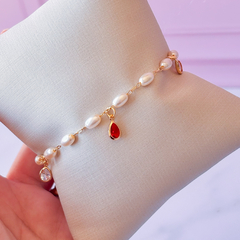 Pulseira Perolas Arroz - comprar online