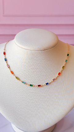 Colar Chocker Colorida na internet