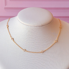 Colar Chocker Zirconias Triangulo - comprar online