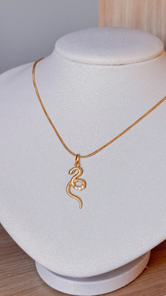 Colar SNAKE - Via Gold Semijoias