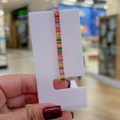 Pulseira Riviera Baguete Colorida - comprar online