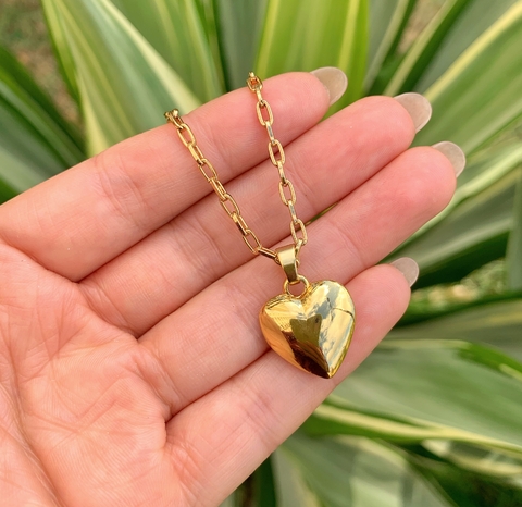 COLAR CORAÇÃO LISO