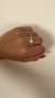 Anillo flor blanca