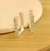 Argollas Rectangulares Blanco-64 - comprar online