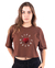Cropped Life Partner Marrom (Personalizadas)