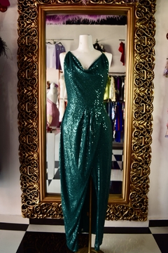 VESTIDO VERDE COKTEL