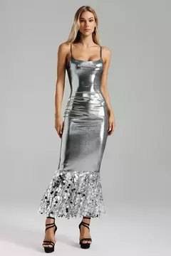 VESTIDO SILVER METALLIC