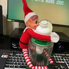 Muñeco elfo de Navidad