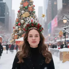 Imagen de Diadema Navideña 2026 Ano Nuevo