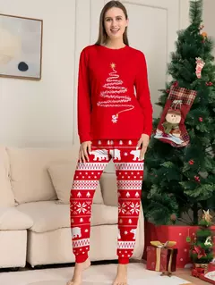 Pijamas navideñas para bebés, madre e hijo. - comprar en línea