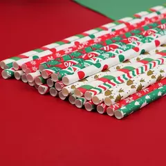 Pajitas de papel mezcladas navideñas - ingrid berman