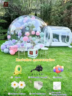 Imagen de Casa de burbujas inflable para niños