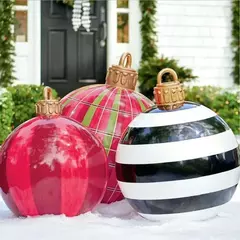 Esferas decorada inflable de Navidad al aire libre de 60cm