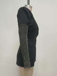 Blazer Sexy de manga larga con cuello en V - comprar en línea