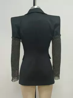 Blazer Sexy de manga larga con cuello en V en internet