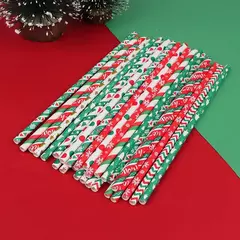 Pajitas de papel mezcladas navideñas - ingrid berman