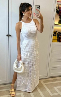 VESTIDO BLANCO CROCHET