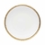 Jogo 6 Pratos Sobremesa 19cm de Porcelana Branca e Dourado Paddy Wolff