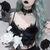 Goth cruz impressão laço bodycon colheita topos camis preto na internet