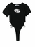 TOP Spicy Girl Preto de Manga Curta - comprar online