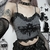 Goth cruz impressão laço bodycon colheita topos camis preto - comprar online