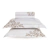 Jogo de Cama Queen 300 Fios 100% Algodão Egípcio Limonata Branco Trussardi