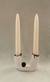 candelabro arcilla doble