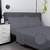 Juego De Sábana Gris Azulado Cuadrille (King Size) 600 HILOS - Yimo Home