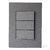 Conjunto 3 Interruptores pequenos - 4x2 - Grafite - Linha Classic - comprar online