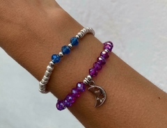 Pulseras cristal morado