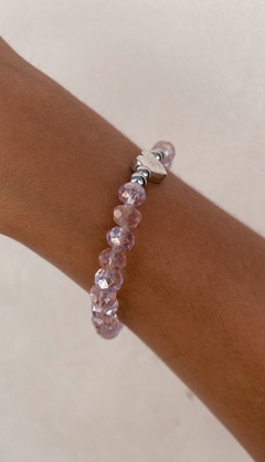 Pulsera cristal rosa