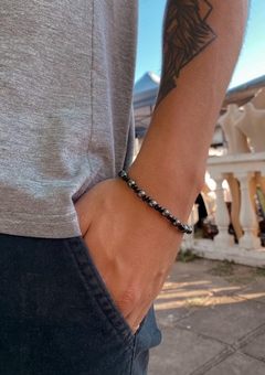 Pulsera Perlas peltre