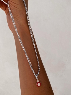 Choker ojo turco rojo