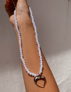 Choker Perlas dije de corazón