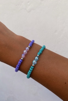 Combo pulseras de mostacillas