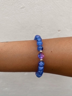 Pulsera cristal morado