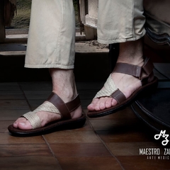 Modelo 758 Piel combinado con Textil - comprar en línea