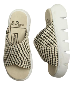 Modelo 766 Blanco| Negro - Makah Sandalias Artesanales