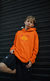 Hoodie Fire Kids Naranja en internet