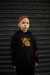Hoodie Fire Kids Negro