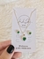 Conjunto Coração com Zircônia Verde Esmeralda