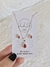 Conjunto Gota com Zircônia Rosa
