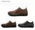 Sapatos de caminhada de couro casuais para homens