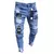 Moda outono calça jeans com bordado masculino - comprar online