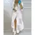 Mulheres vestido longo vintage casual