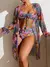 Trendy conjunto 3 peças moda praia - loja online