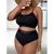 Maiô de biquíni monocromático plus size modelo europeu - NM Presentes | Frete Grátis