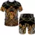 Conjunto 2 peças - camiseta e shorts masculino estampados em 3D - NM Presentes | Frete Grátis